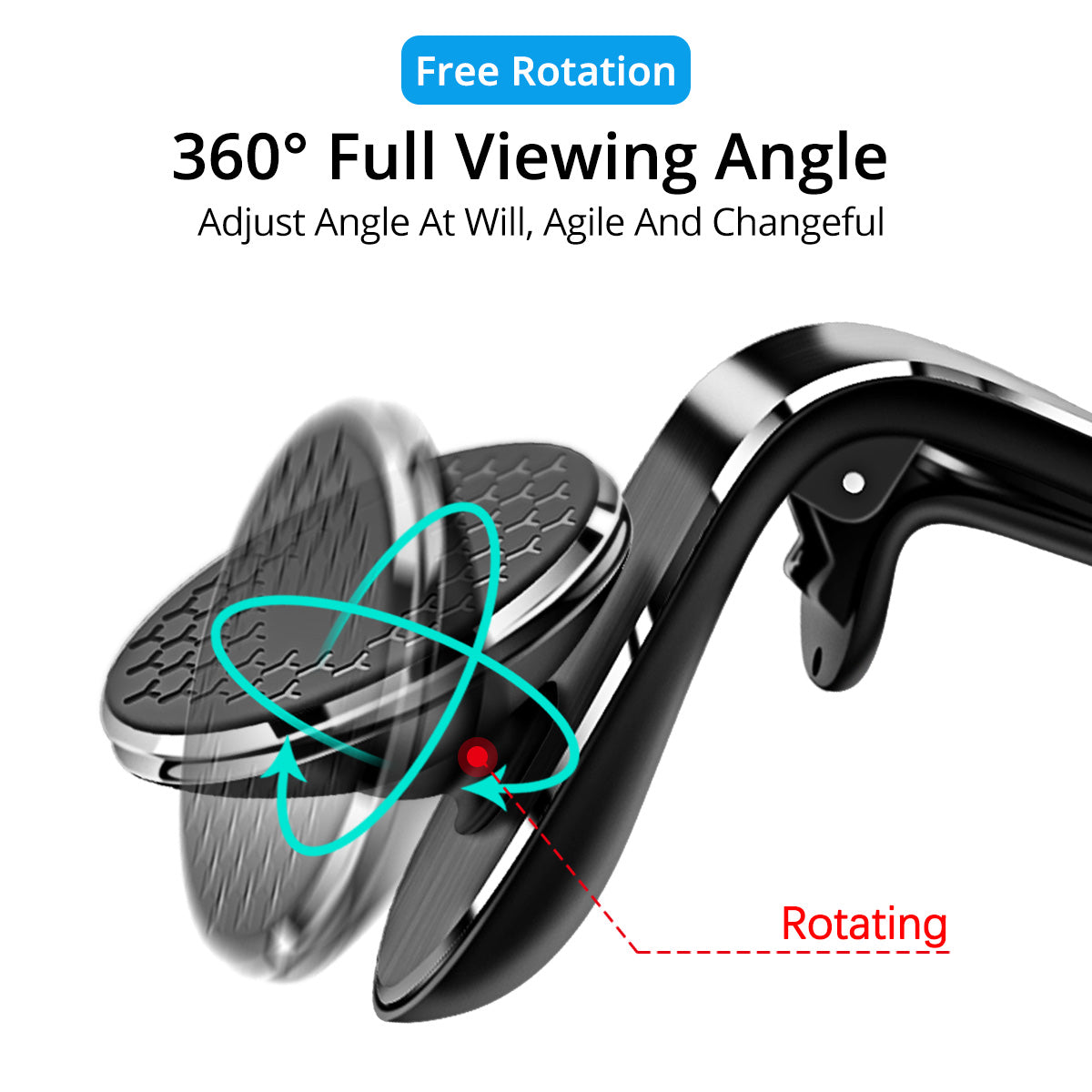 MagniDrive 360 – מחזיק טלפון מגנטי לרכב – שליטה מלאה בנהיגה