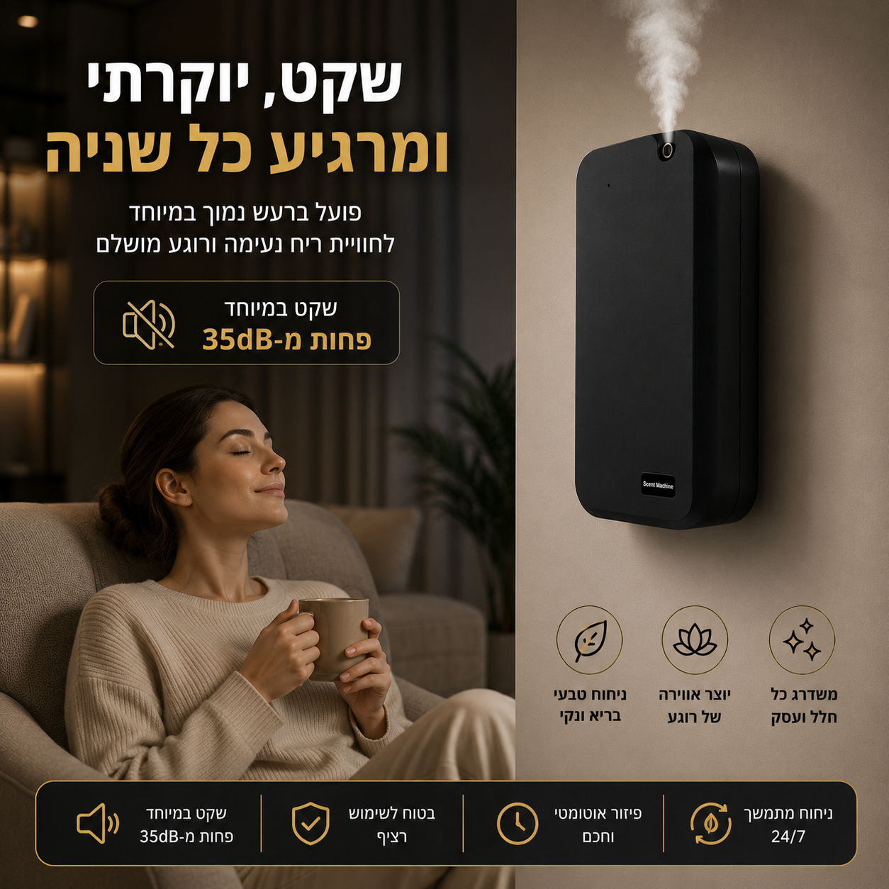 מפיץ ריח חכם AromaFlow